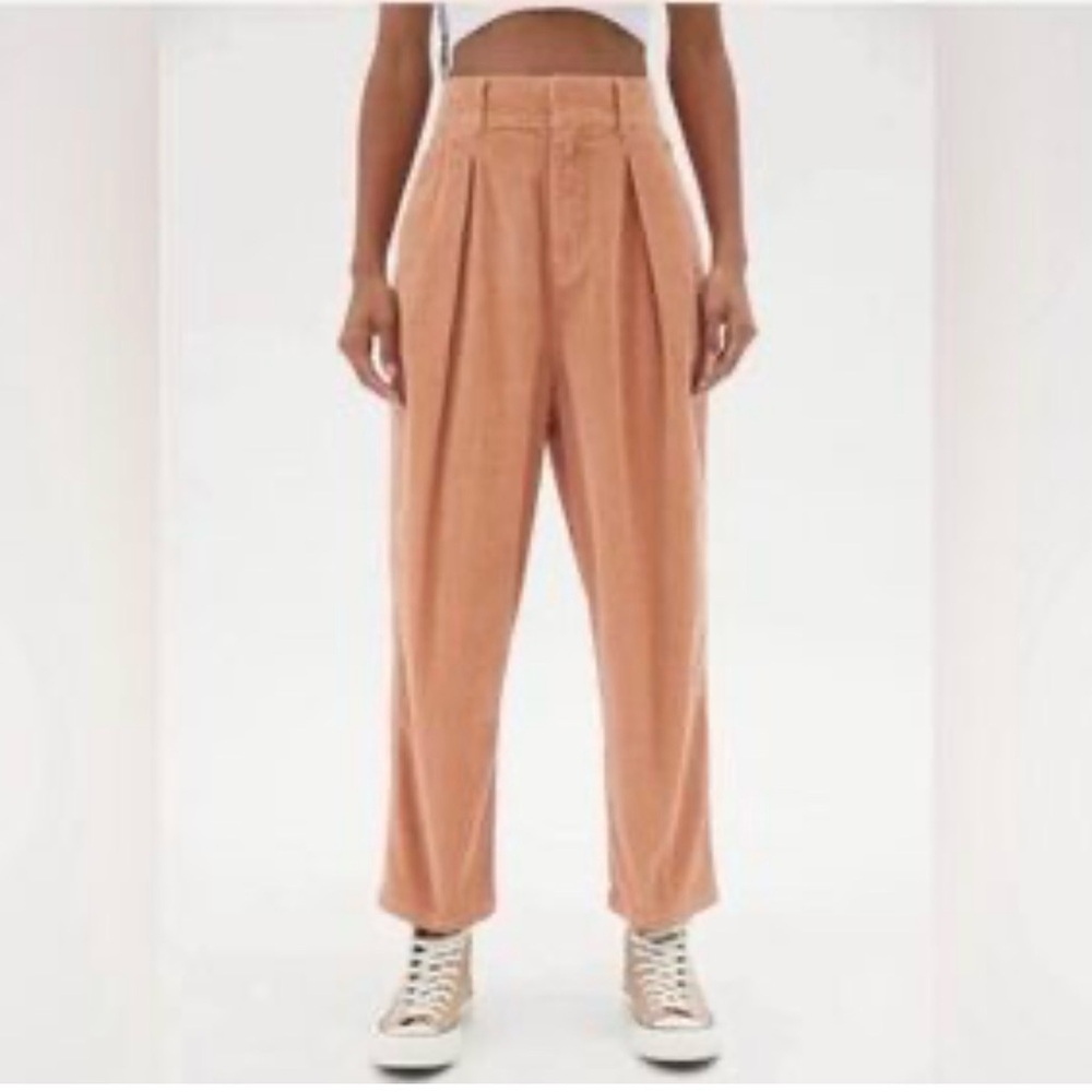 BDG Urban Outfitters Corduroy Trousers Pants Coral Pink / Orange Size 2